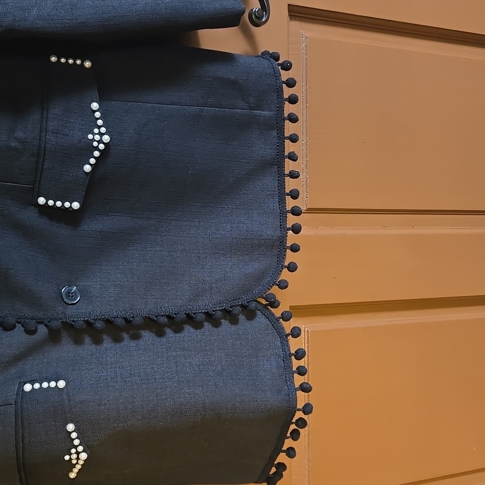 Sister Jane Black Jacket with White Accents - Picture 6 of 14